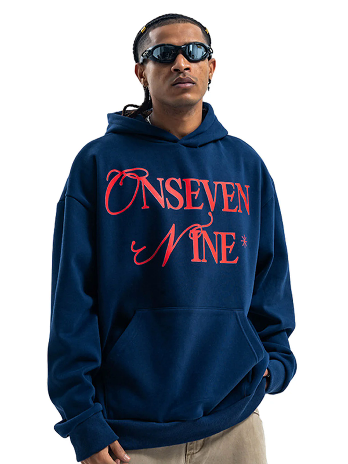 Basic Letter Print Fleece Hoodie Basic Letter Print Fleece Hoodie