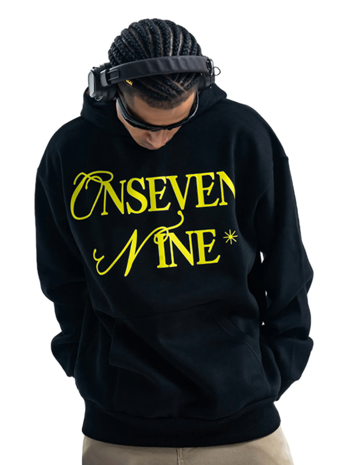 Basic Letter Print Fleece Hoodie Basic Letter Print Fleece Hoodie