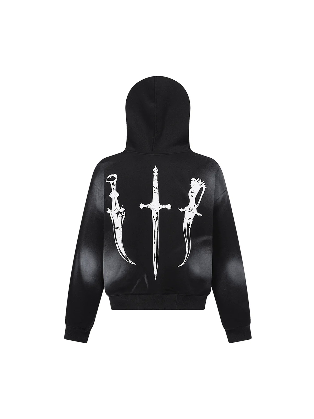 Wasteland Style Cardigan Zip UP Fur Hooded Jacket - 2279