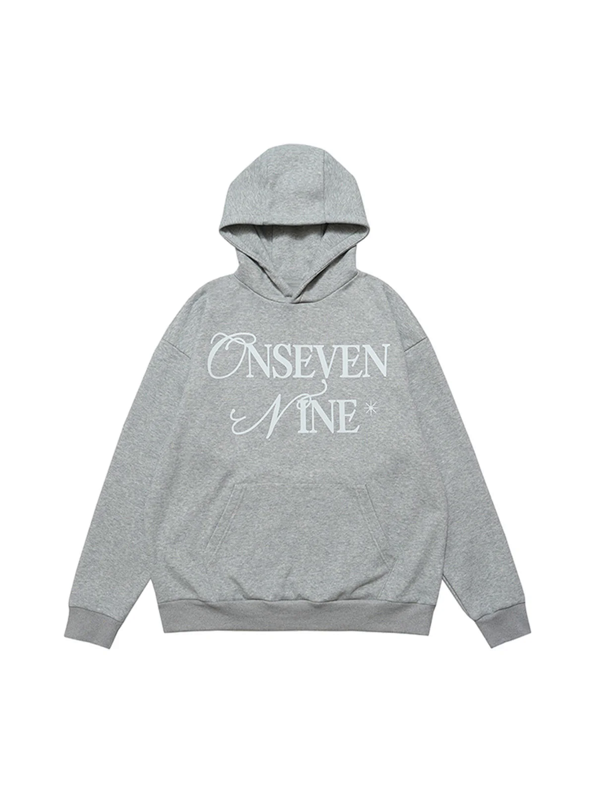Basic Letter Print Fleece Hoodie Basic Letter Print Fleece Hoodie