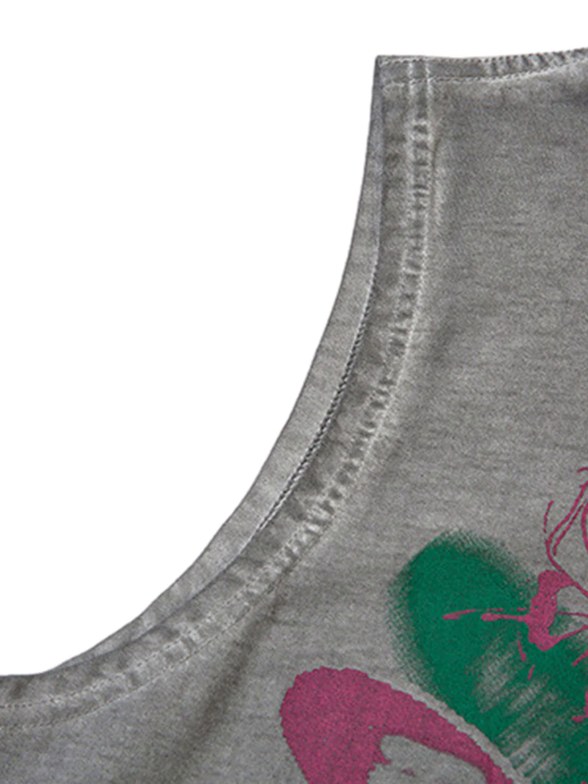 Raw Edge Butterfly Print Vest